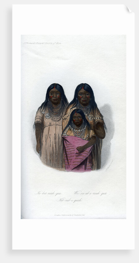 Native American women and child by Harris