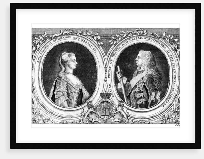 Ann, Princess of Orange and Nassau and William, Prince of Orange and Nassau by J Jeffreys