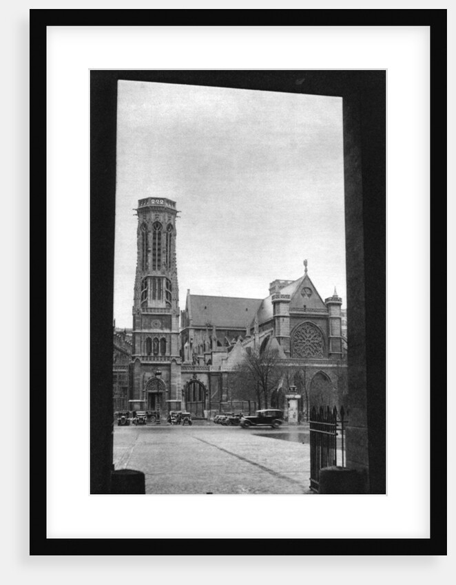 Front and porch of St Germain l'Auxerrois, Paris by Ernest Flammarion
