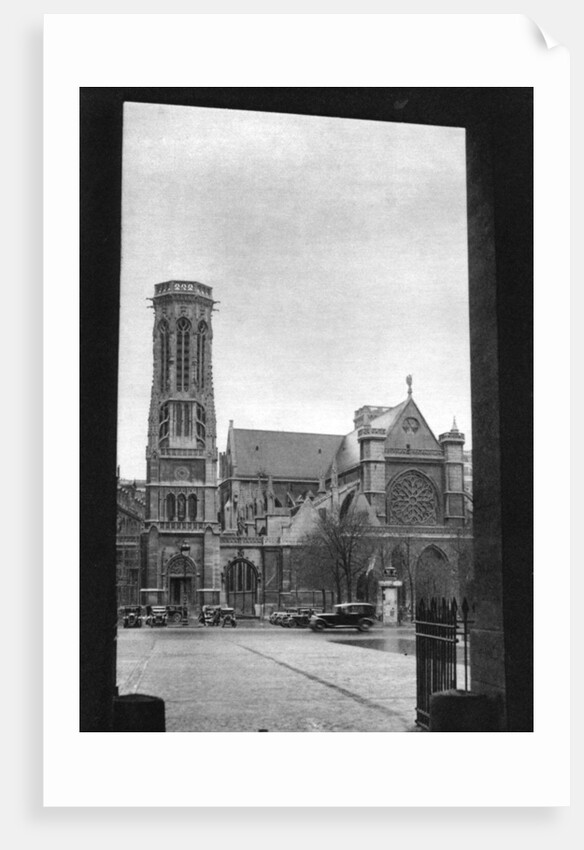 Front and porch of St Germain l'Auxerrois, Paris by Ernest Flammarion