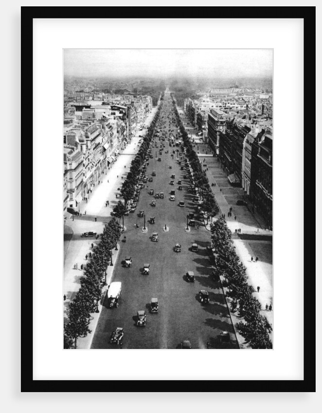 View of the Avenue des Champs Elysees, Paris by Ernest Flammarion