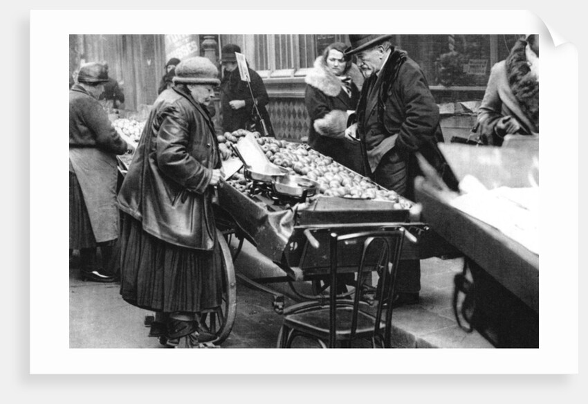 A typical fruit seller, Paris by Ernest Flammarion