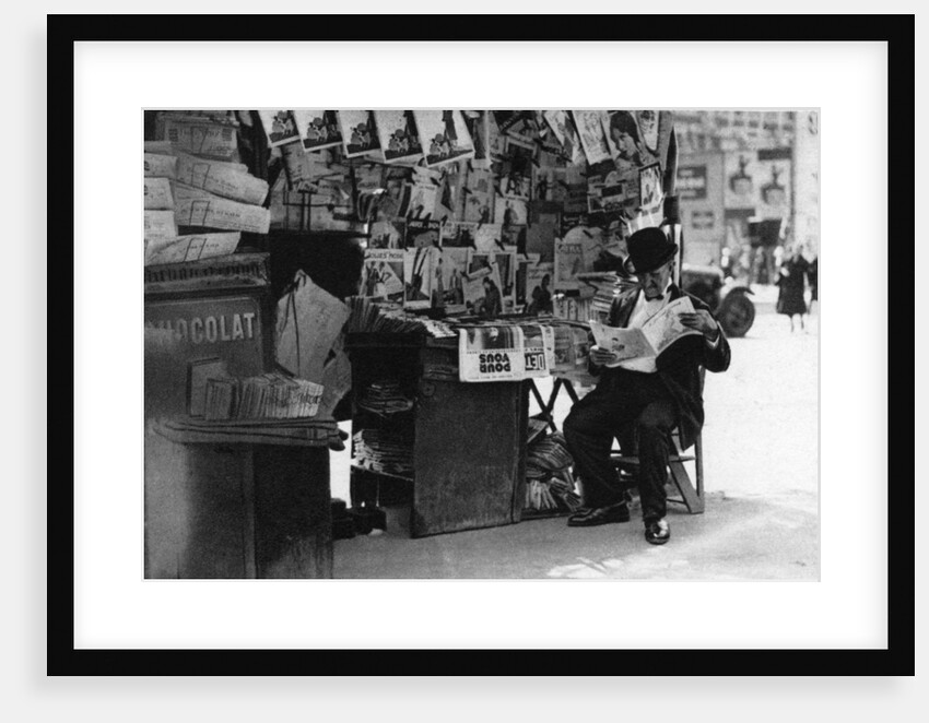 Newspaper stand, Paris by Ernest Flammarion