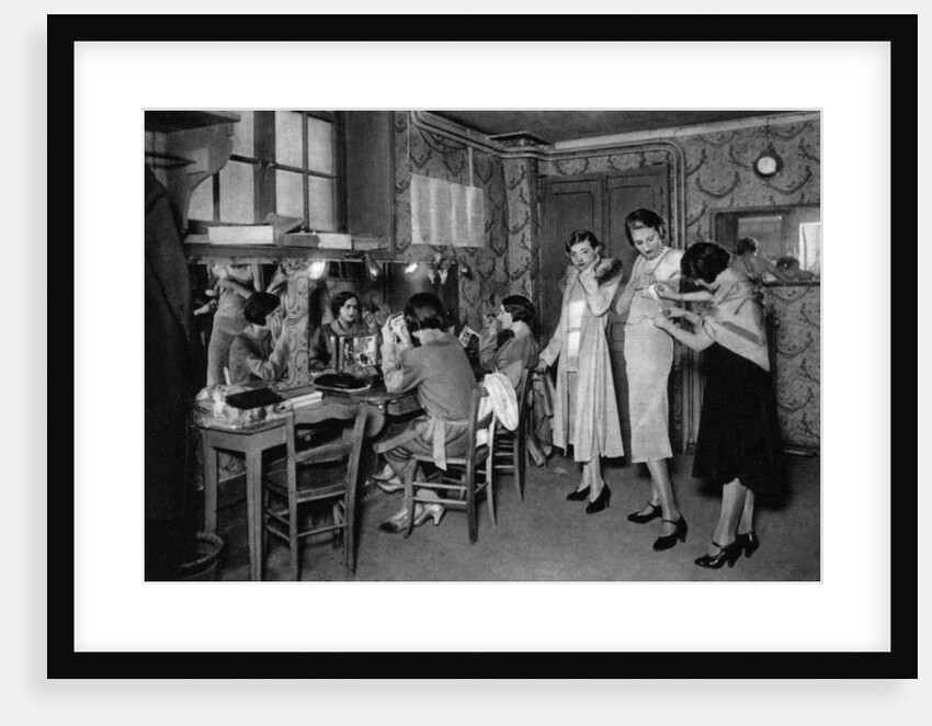 Models at a great dressmakers, Paris by Ernest Flammarion