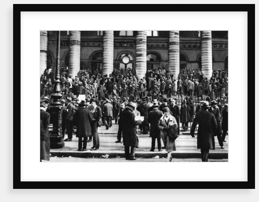 Bargaining outside the Stock Exchange, Paris by Ernest Flammarion