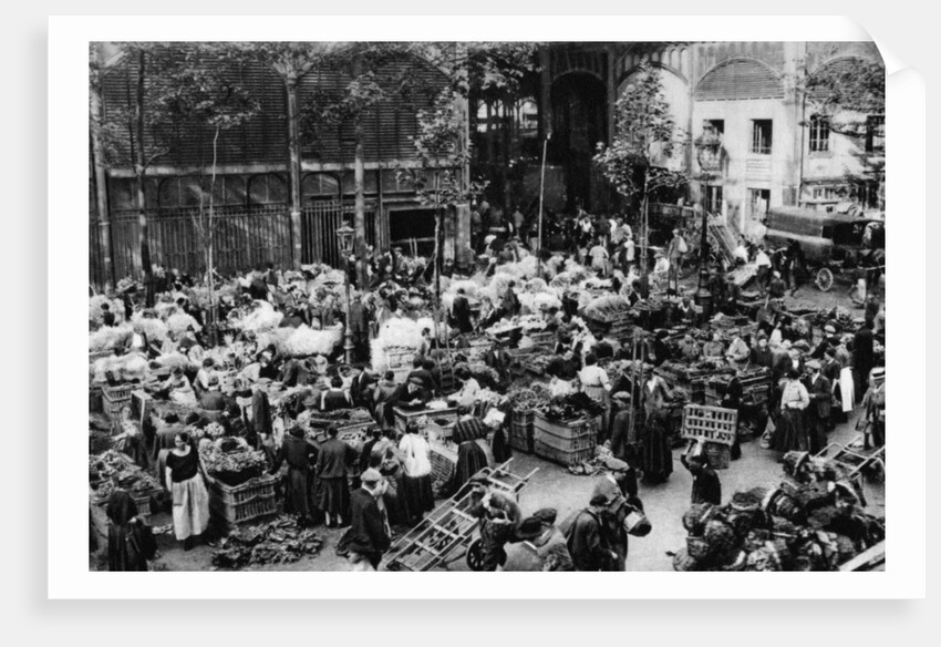 Outside the Central Market, Paris by Ernest Flammarion