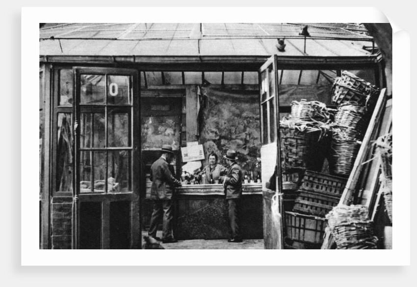 A bar in the Central Market quarter, Paris by Ernest Flammarion