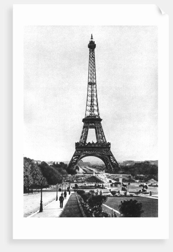 The Eiffel Tower from Trocadero, Paris by Ernest Flammarion