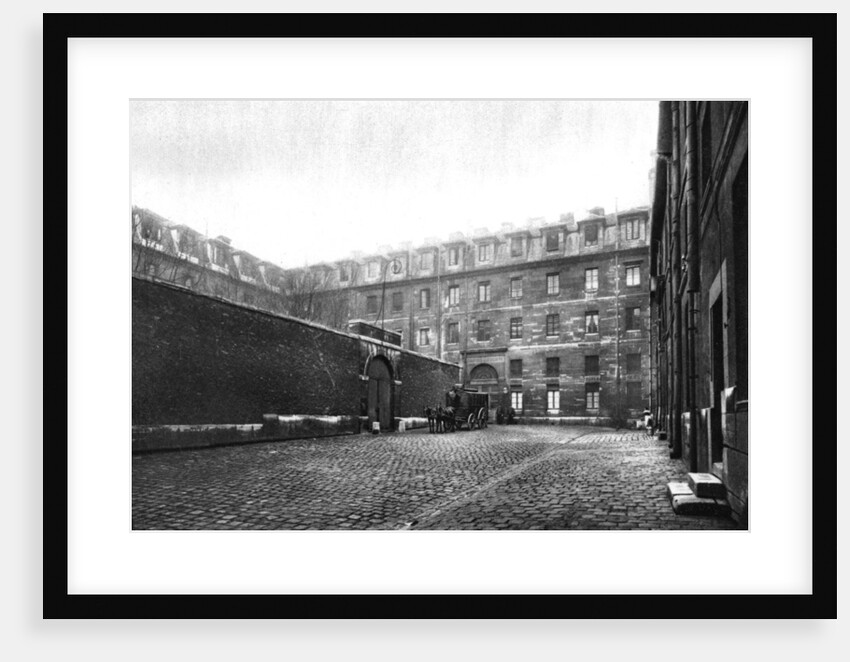 Courtyard of Saint Lazare women's prison, Paris by Ernest Flammarion