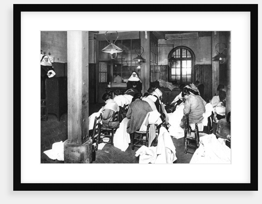 Workroom at Saint Lazare women's prison, Paris by Ernest Flammarion
