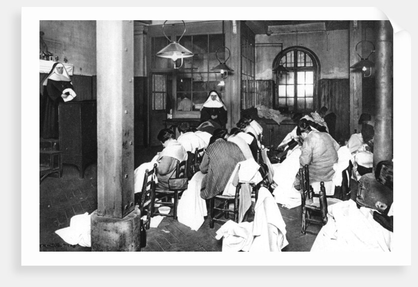 Workroom at Saint Lazare women's prison, Paris by Ernest Flammarion
