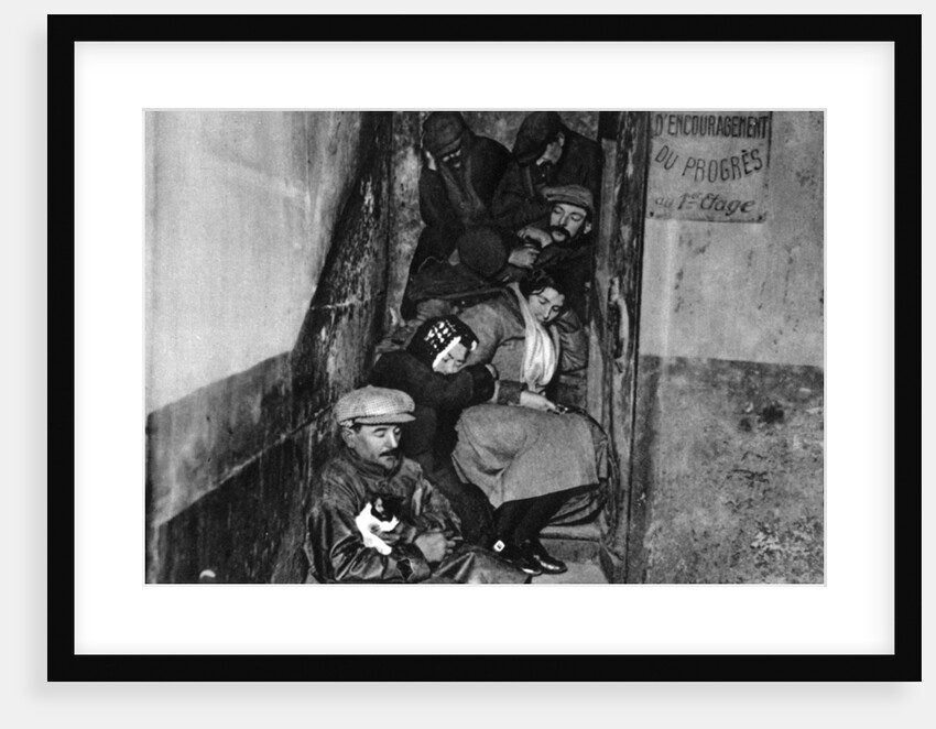 A staircase in a night shelter, Paris by Ernest Flammarion