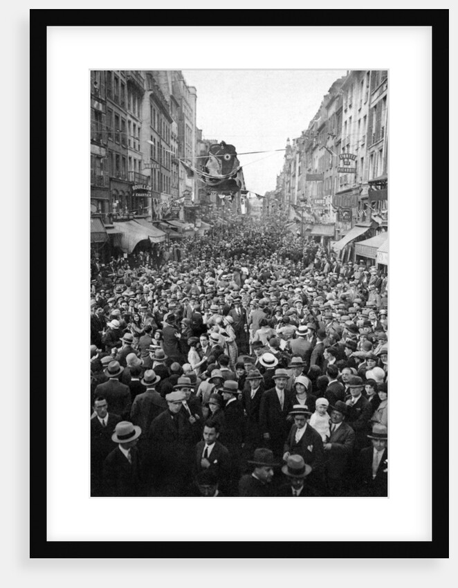 Dancing in the open air on 14th July, Paris by Ernest Flammarion
