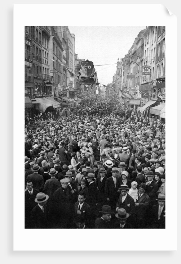 Dancing in the open air on 14th July, Paris by Ernest Flammarion