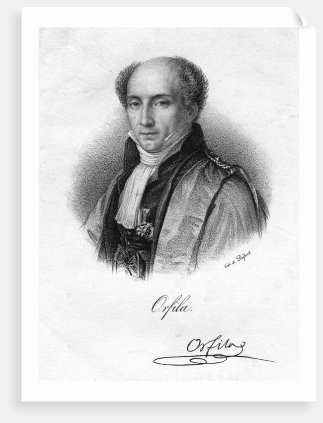 Mathieu Orfila, Spanish-born French toxicologist and chemist by Delpech