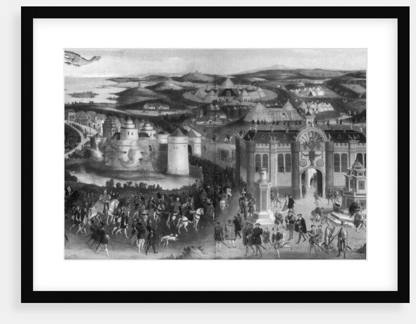 Meeting of Henry VIII and Francis I, at The Field of Cloth of Gold, 1520 by Anonymous
