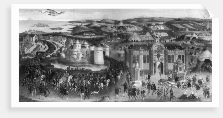 Meeting of Henry VIII and Francis I, at The Field of Cloth of Gold, 1520 by Anonymous