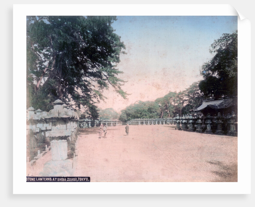 Lanterns at Zojoji in Shiba Park, Tokyo by Anonymous