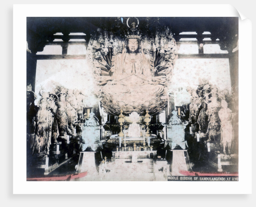 Middle Buddha, Sanjusangendo Temple, Kyoto, Japan by Anonymous