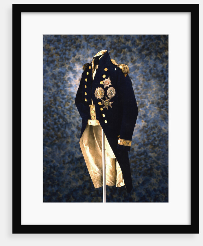 The uniform Admiral Lord Nelson wore when he was killed at the Battle of Trafalgar by Anonymous