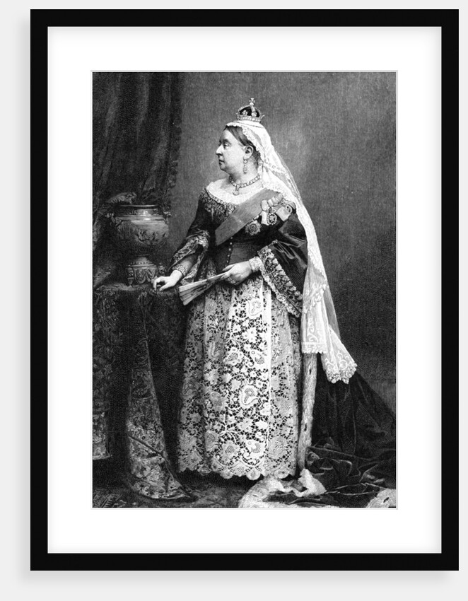 Queen Victoria in her state robes by Walery