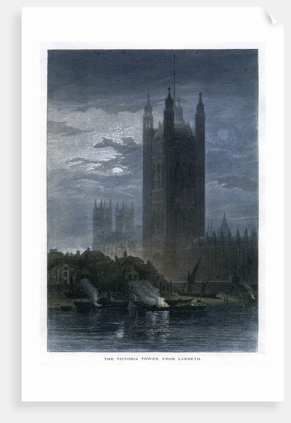 The Victoria Tower, from Lambeth by Anonymous