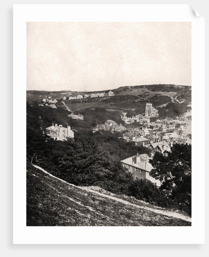 View of Hastings from East Hill, Sussex by Anonymous