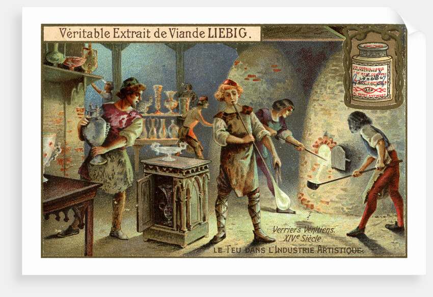 Glassmakers in the 14th century by Anonymous