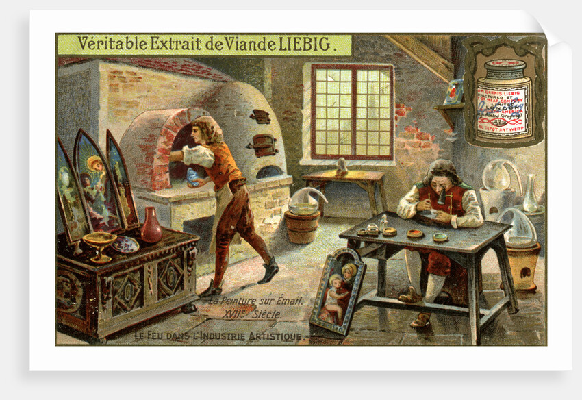 Painting with enamels in the 17th century by Anonymous