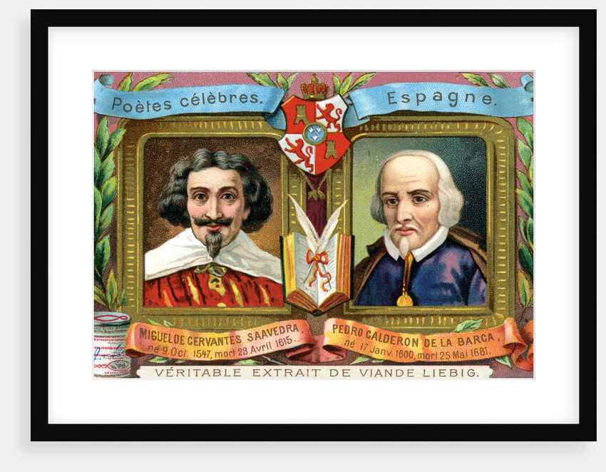 Miguel de Cervantes Saavedra and Pedro Calderon De La Barca by Anonymous