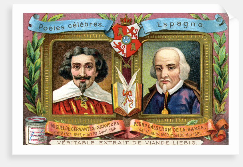 Miguel de Cervantes Saavedra and Pedro Calderon De La Barca by Anonymous