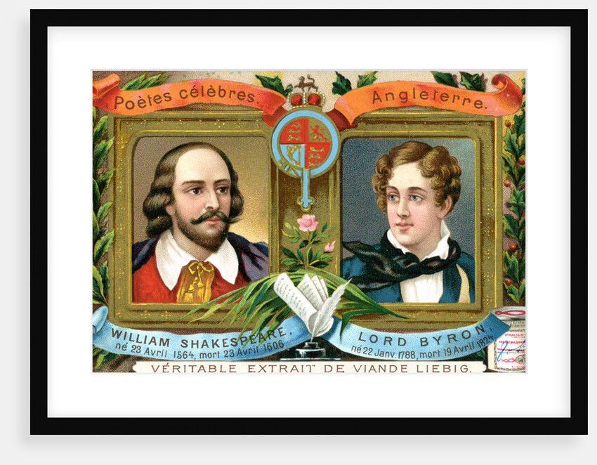 William Shakespeare and Lord Bryron by Anonymous