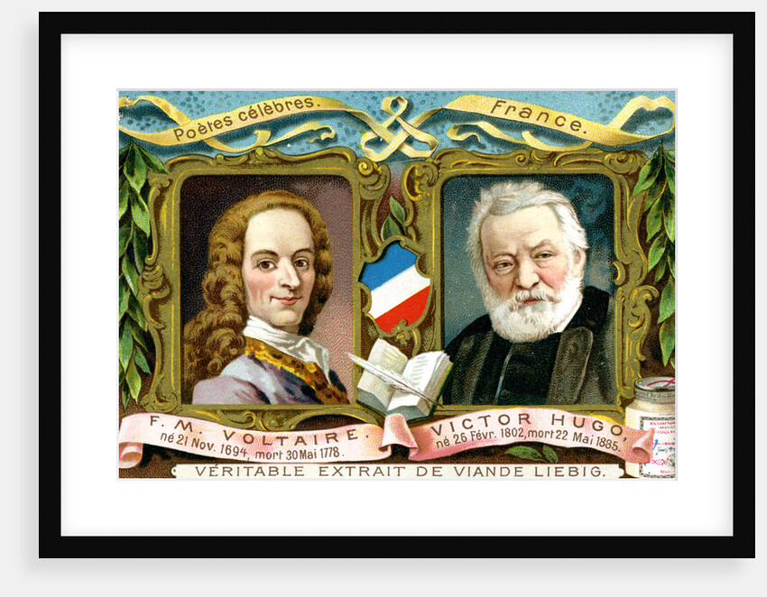 Voltaire and Victor Hugo by Anonymous
