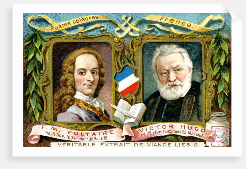 Voltaire and Victor Hugo by Anonymous