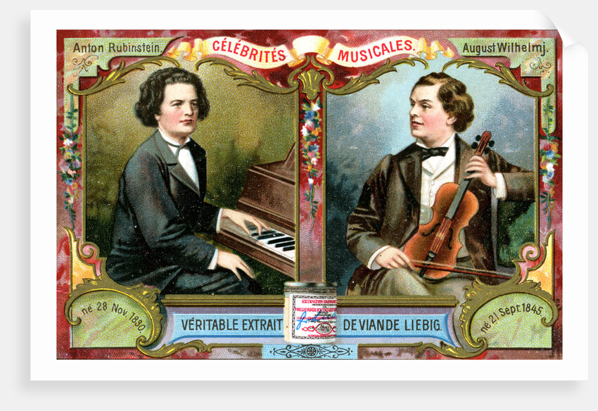 Anton Rubinstein and August Wilhelmj by Anonymous