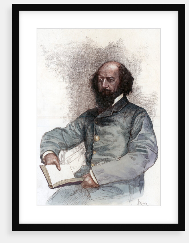 Alfred Lord Tennyson (1809-1892), English poet by Amedee Forestier