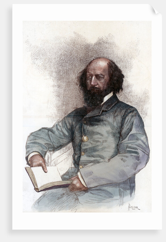 Alfred Lord Tennyson (1809-1892), English poet by Amedee Forestier