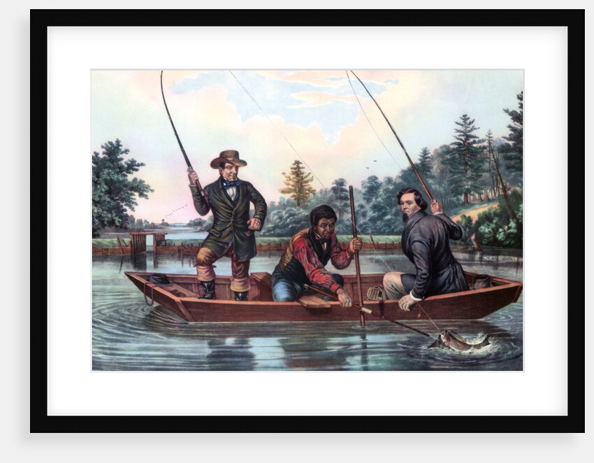 Catching a Trout by Currier and Ives