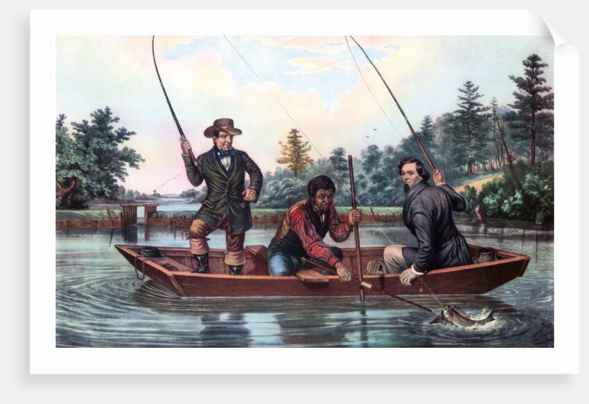 Catching a Trout by Currier and Ives