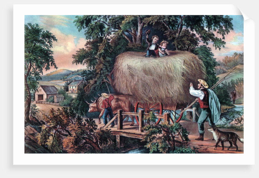 Haying Time, The Last Load by Currier and Ives
