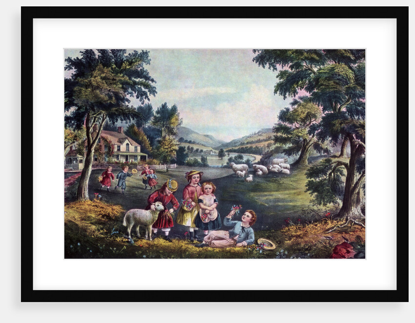 The Season of Joy, Childhood by Currier and Ives