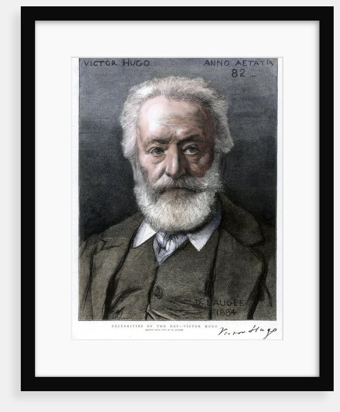 Victor Hugo, French author by D Laugee