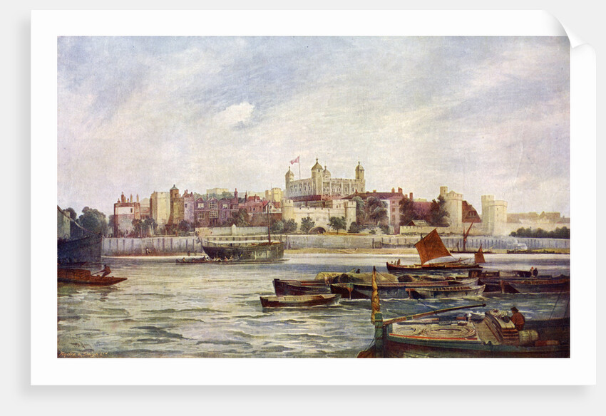 The Tower of London from across the Thames by Andre & Sleigh