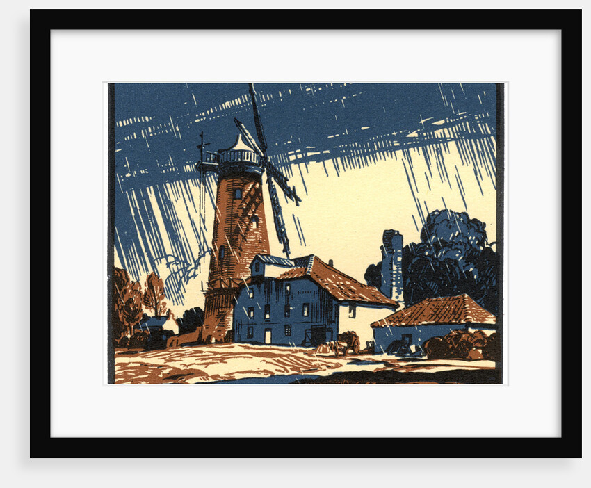 The Old Mill at Blackborough, King's Lynn, Norfolk by Leonard Russell Squirrell