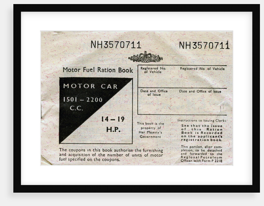 Motor fuel ration book by Anonymous