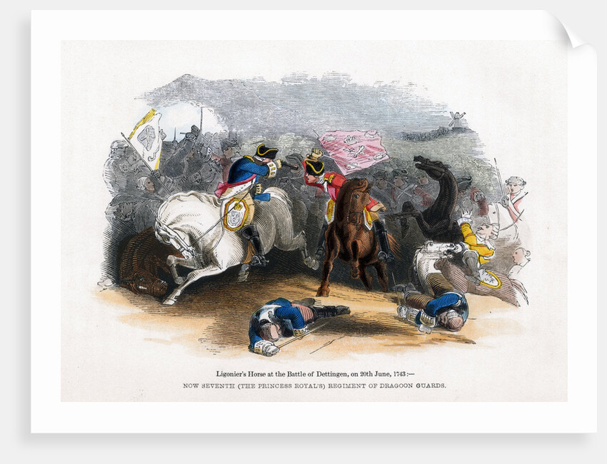 Ligonier's Horse at the Battle of Dettingen by Anonymous