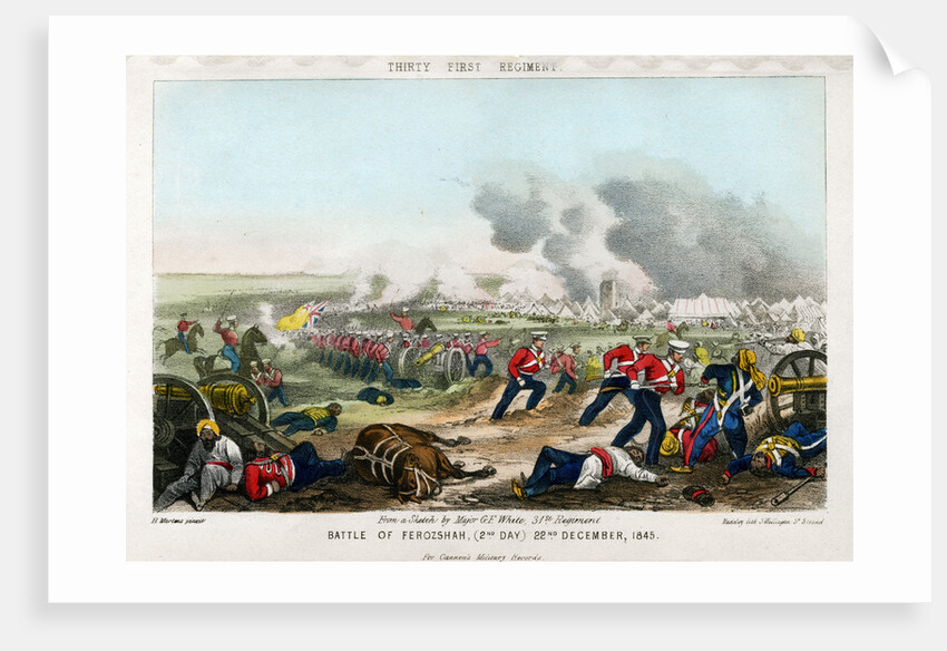 Thirty First Regiment, Battle of Ferozeshah, 2nd Day by Madeley