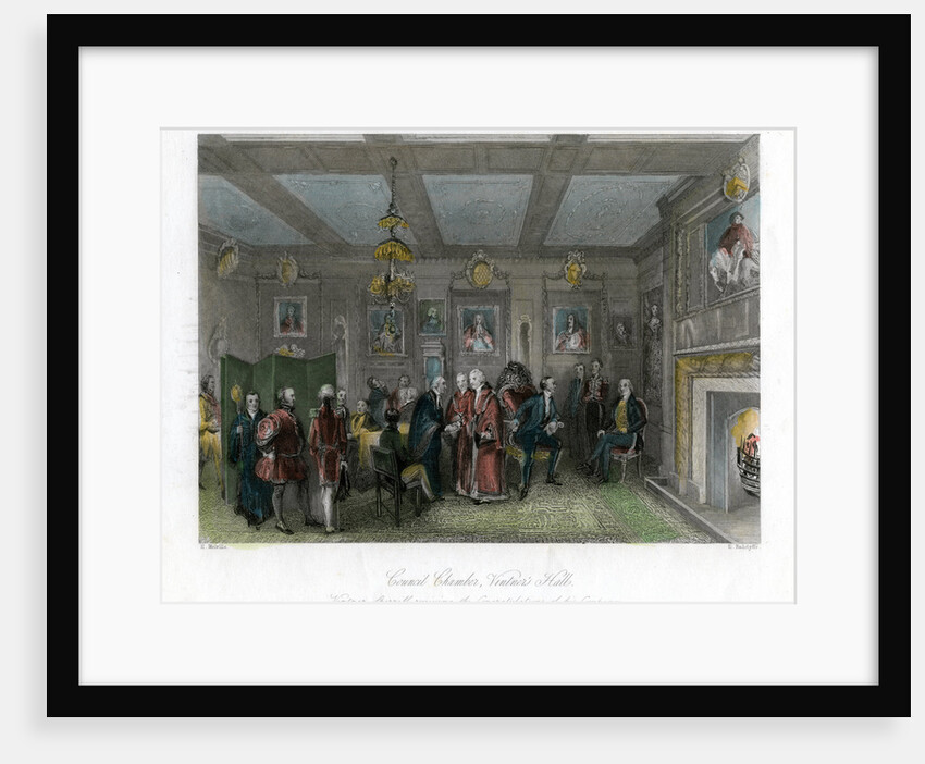 Council chamber, Vintners' Hall, City of London by E Redclyffe