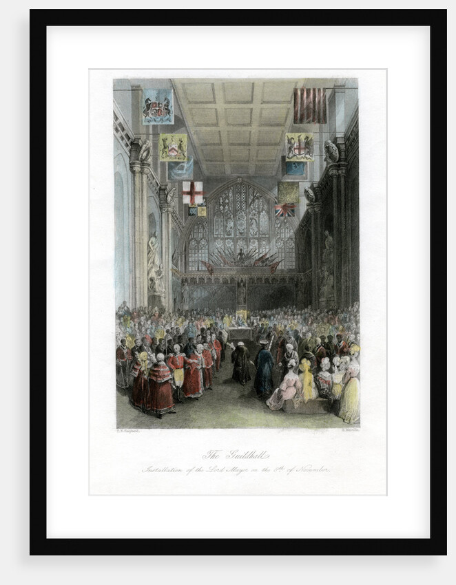 Installation of the Lord Mayor, The Guildhall, London by H Melville