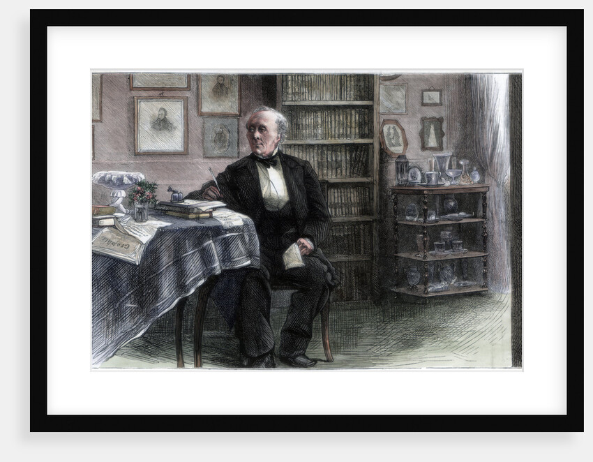 The late Hans Christian Andersen in his study by Hans Christian Andersen